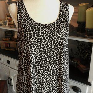 Chico's Dark brown and cream tank Size 2